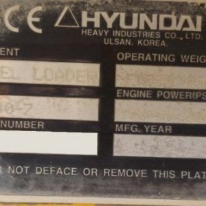 foto 11.5t radlader (platen) Hyundai HL740-7